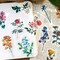 40 Pieces Vintage Natural Stickers, Pretty Floral Decorative Retro Decals Adhesive Watercolor Aesthetic Trendy for Scrapbook Laptop Skins Album DIY Craft Daily Planner